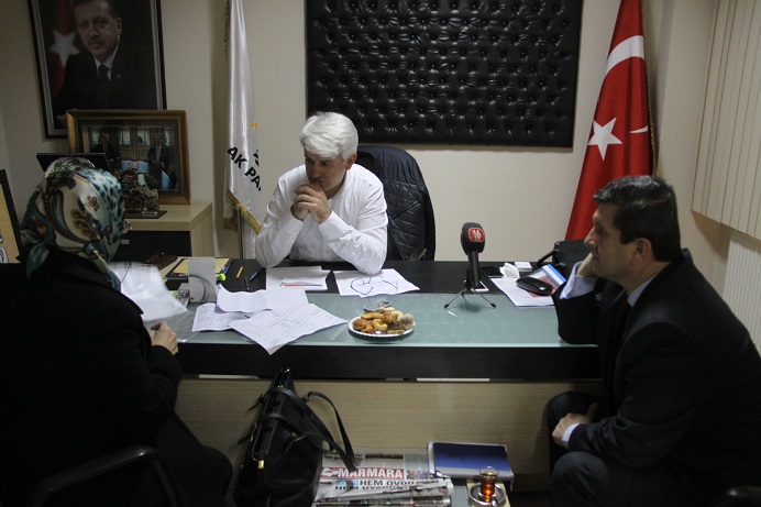 Şahin, vatandaşla bir araya geldi