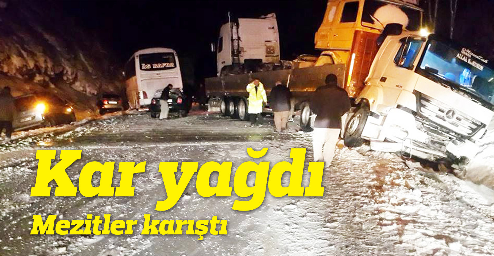 Kar yağdı Mezitler karıştı