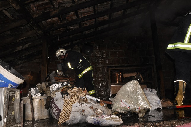 Kasım Efendi’de korkutan yangın