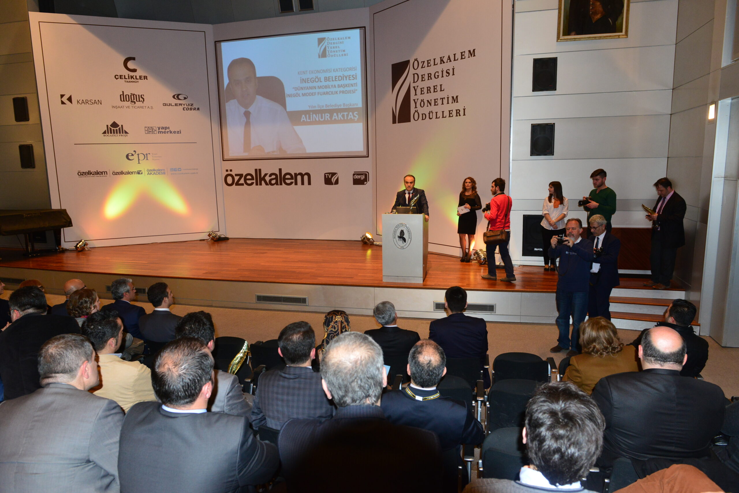 Aktaş’tan ödül törenine damga