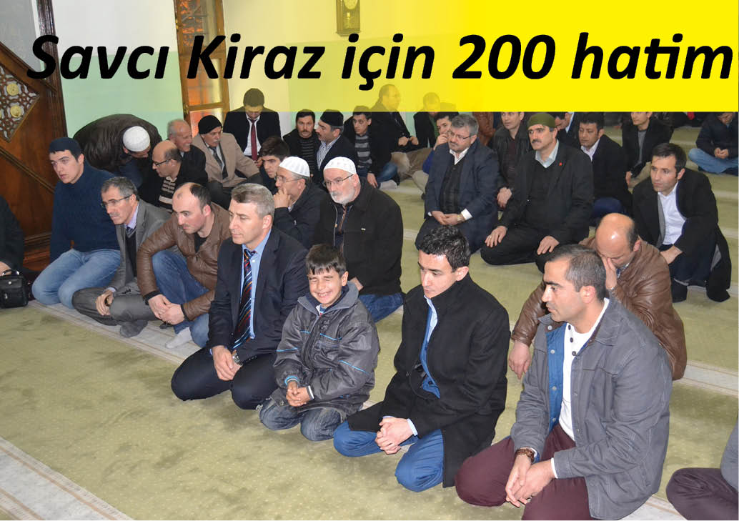 Savcı Kiraz için 200 hatim