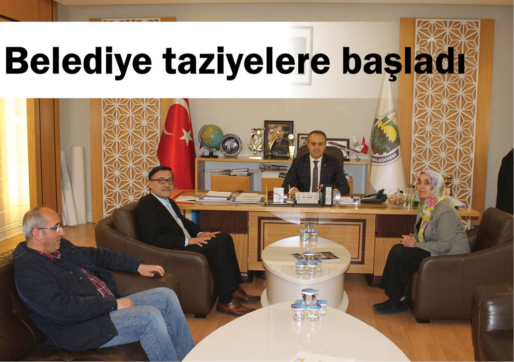 Belediye taziyelere başladı