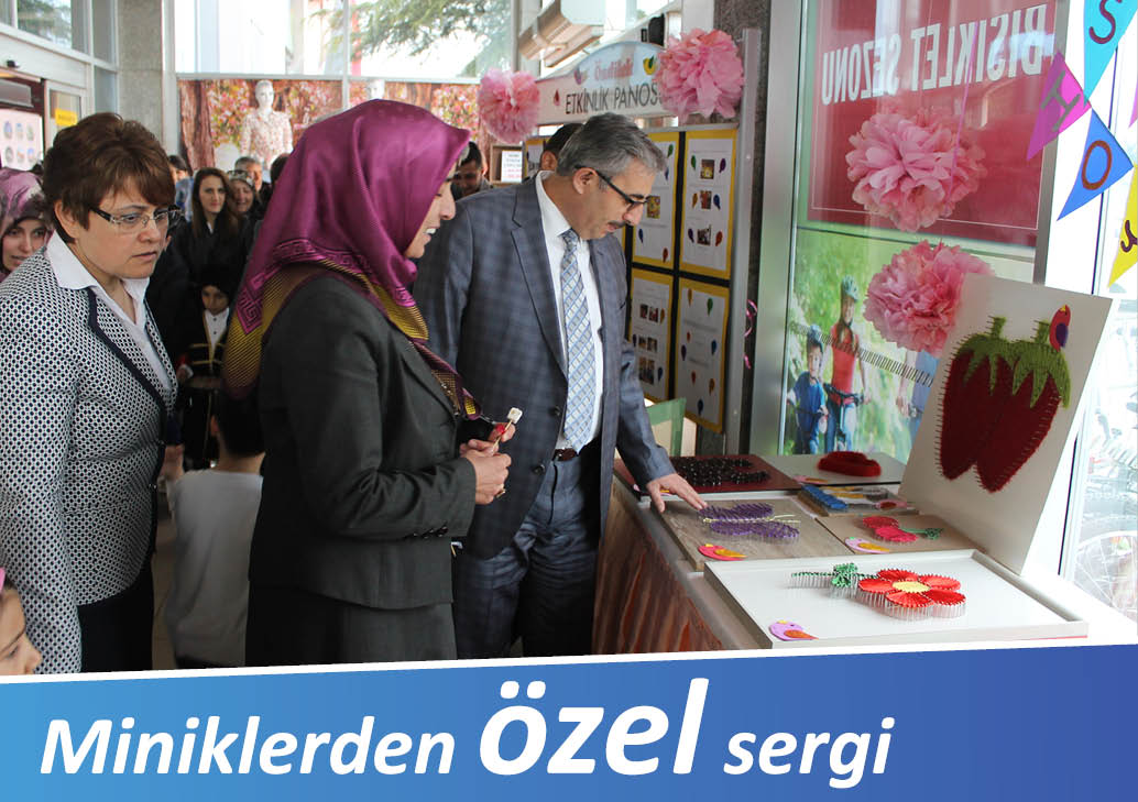 Miniklerden özel sergi