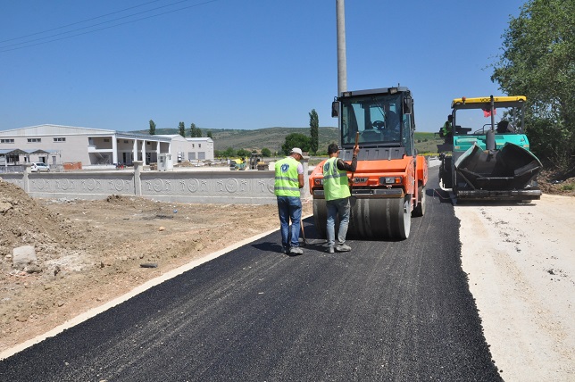 Yeni mezbahane yolu asfaltlanıyor