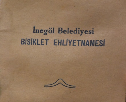 Eski İnegöl’de Bisiklet Ruhsatnameleri