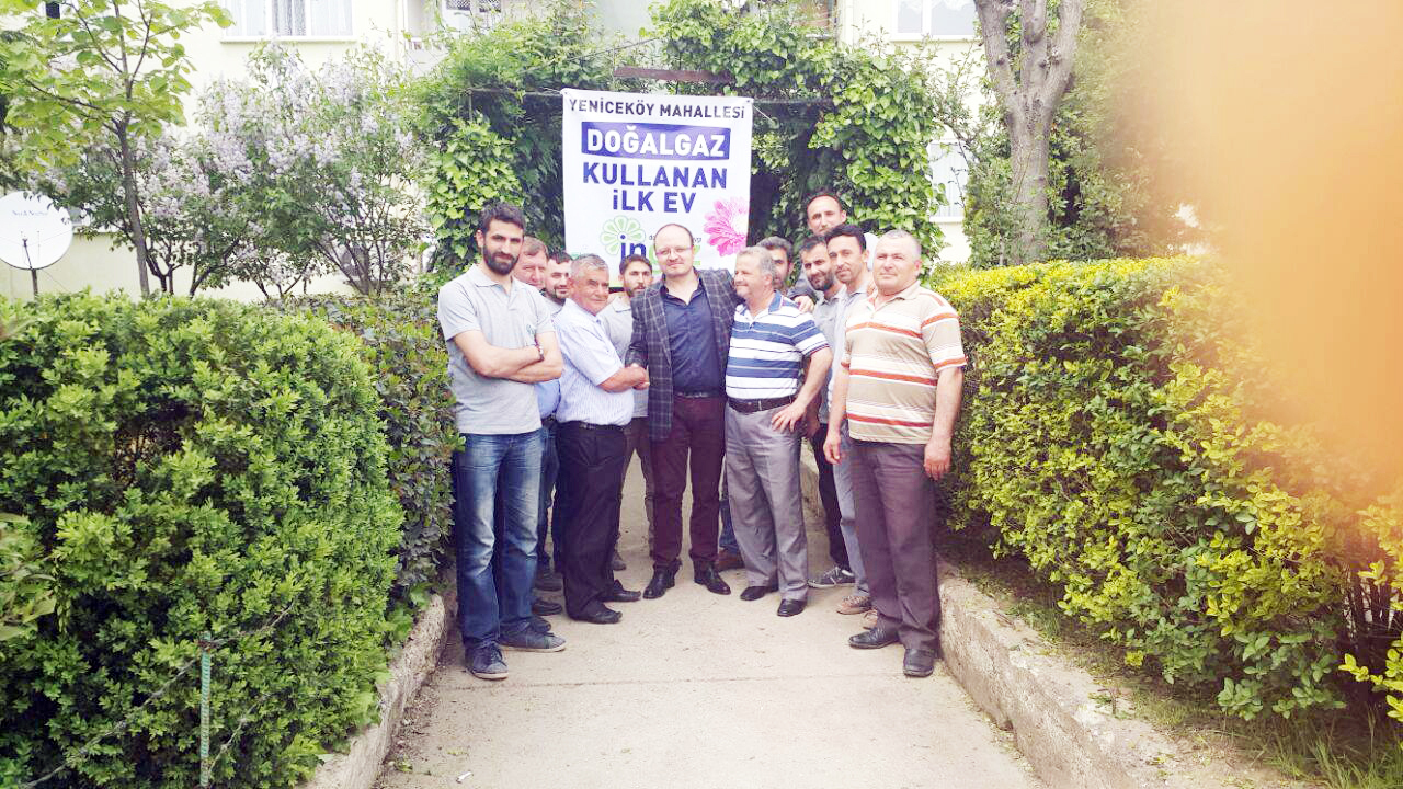 Yeniceköy’de ilk Doğalgaz açılışı Egekur’dan