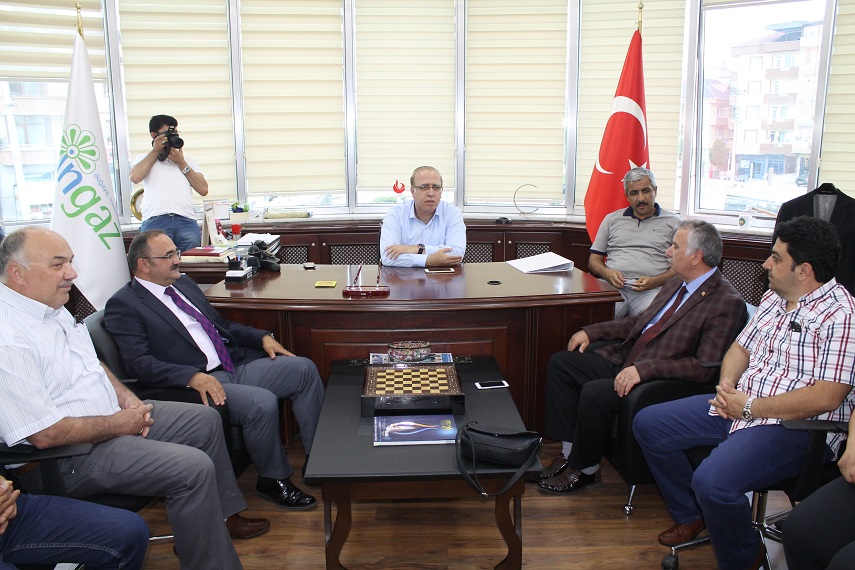 Müteahhitlerden İNGAZ’a ziyaret