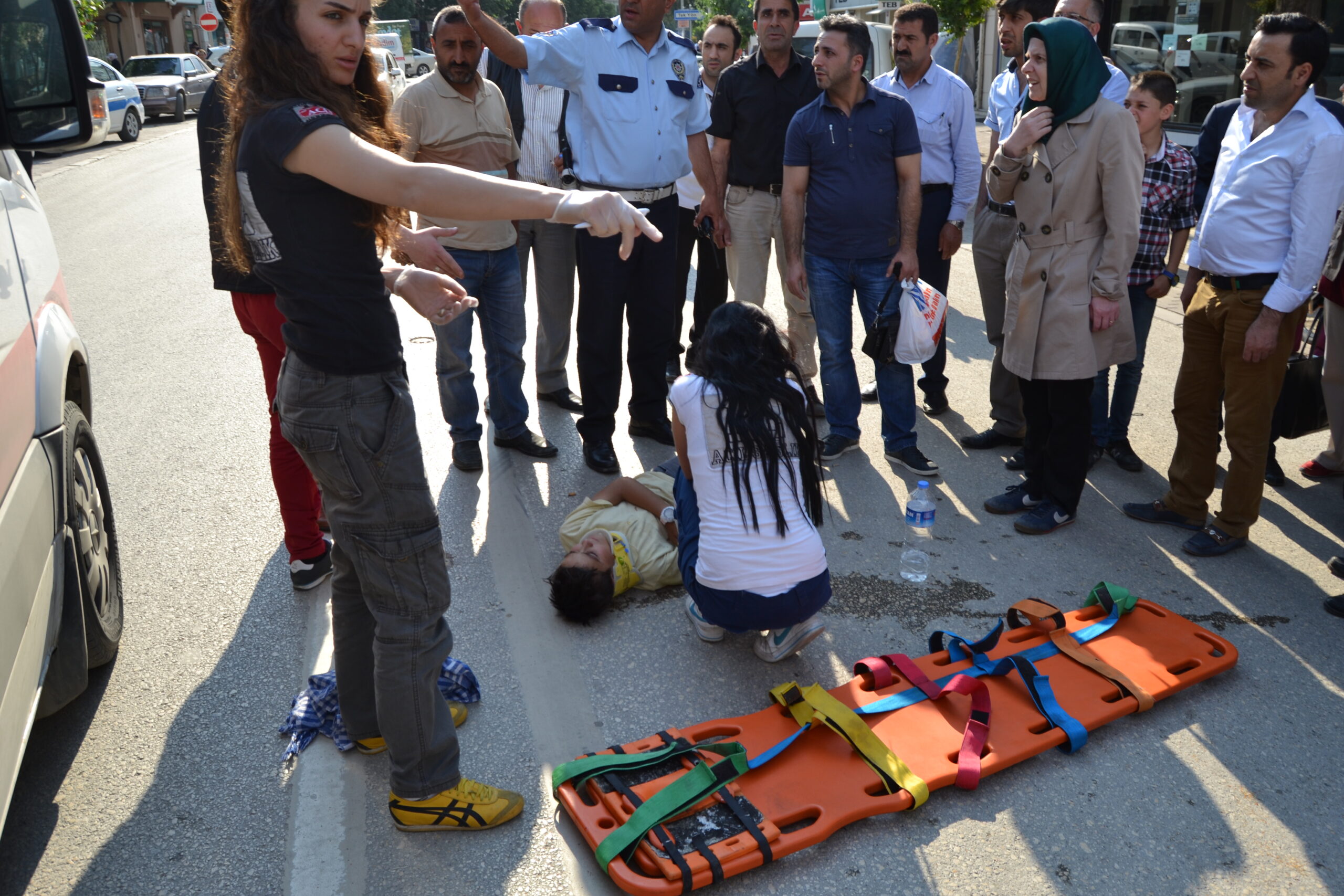 Nuri Doğrul Caddesinde korkutan kaza