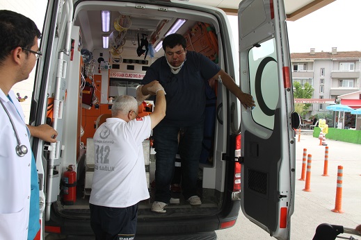 Ani fren yapınca arkadan çarptı