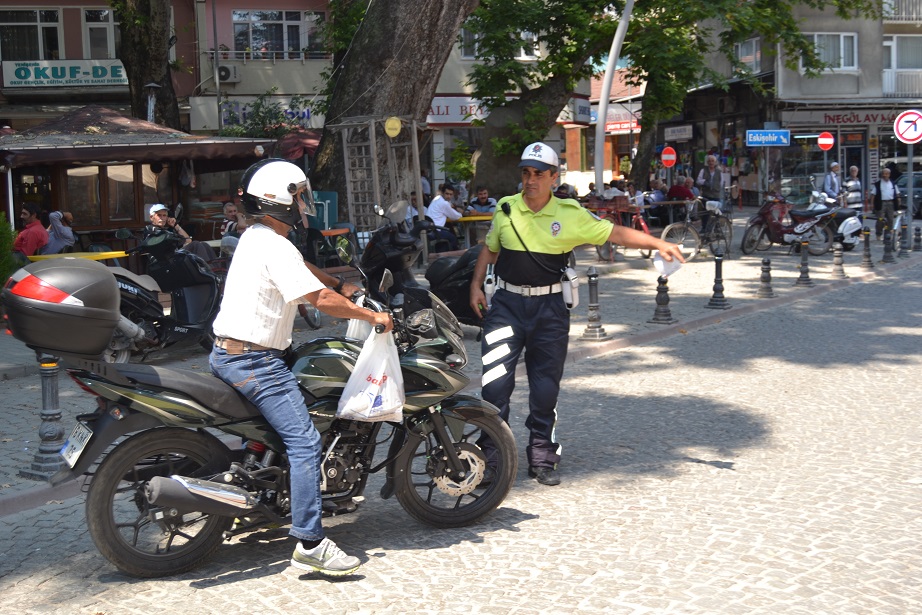 7 motosiklet trafikten men