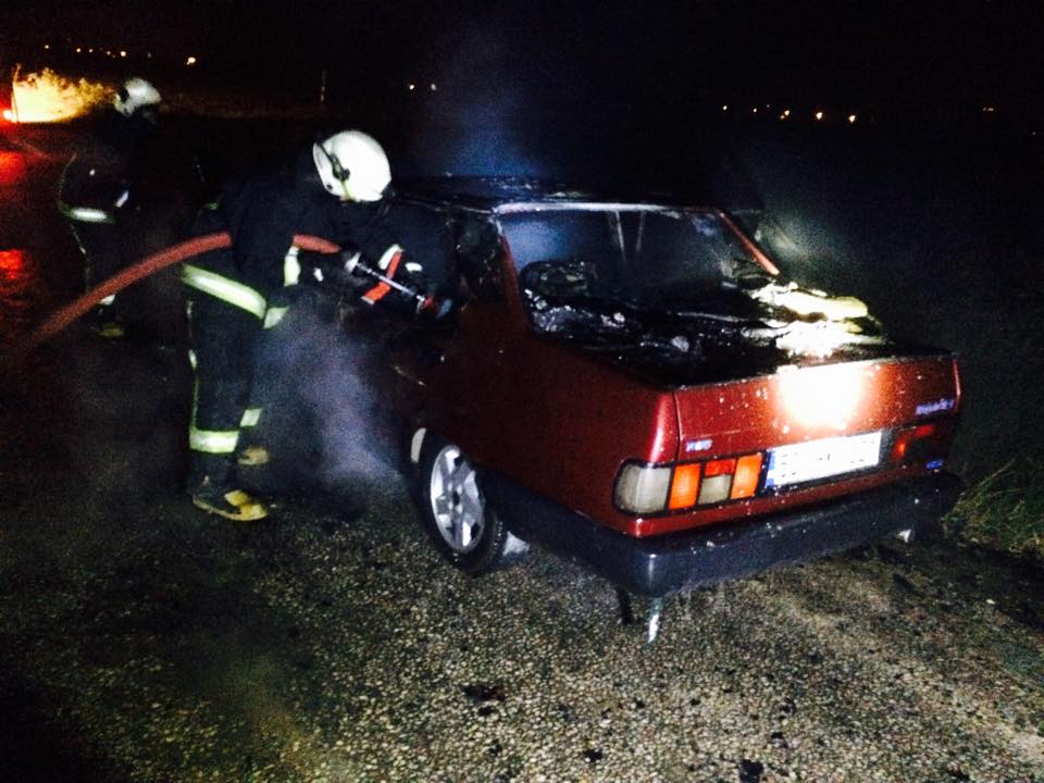 Seyir halindeyken alev aldı