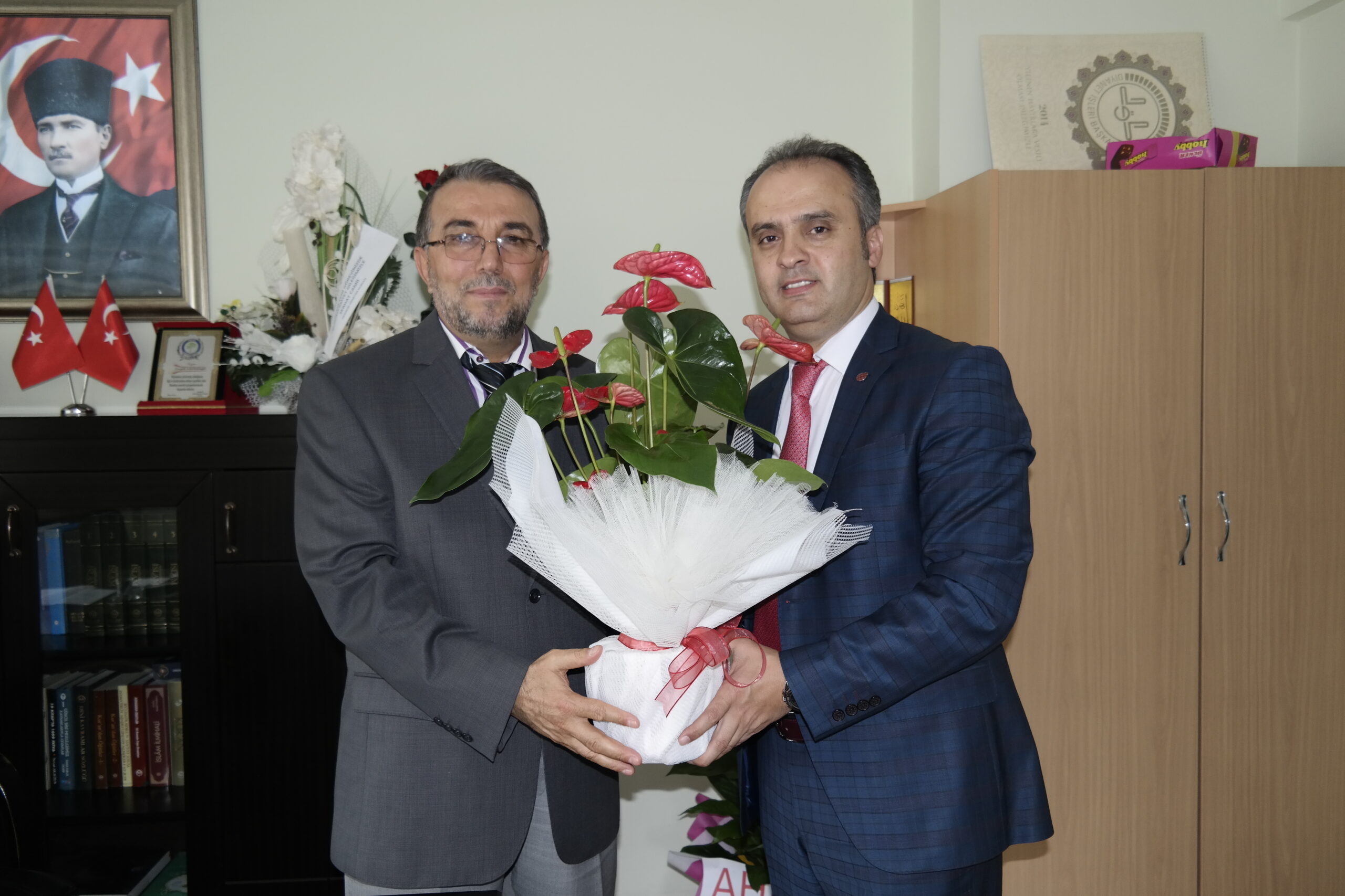 Aktaş’tan yeni müftüye hayırlı olsun ziyareti