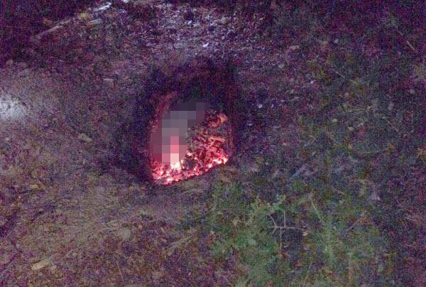 Yakılmış ceset bulundu