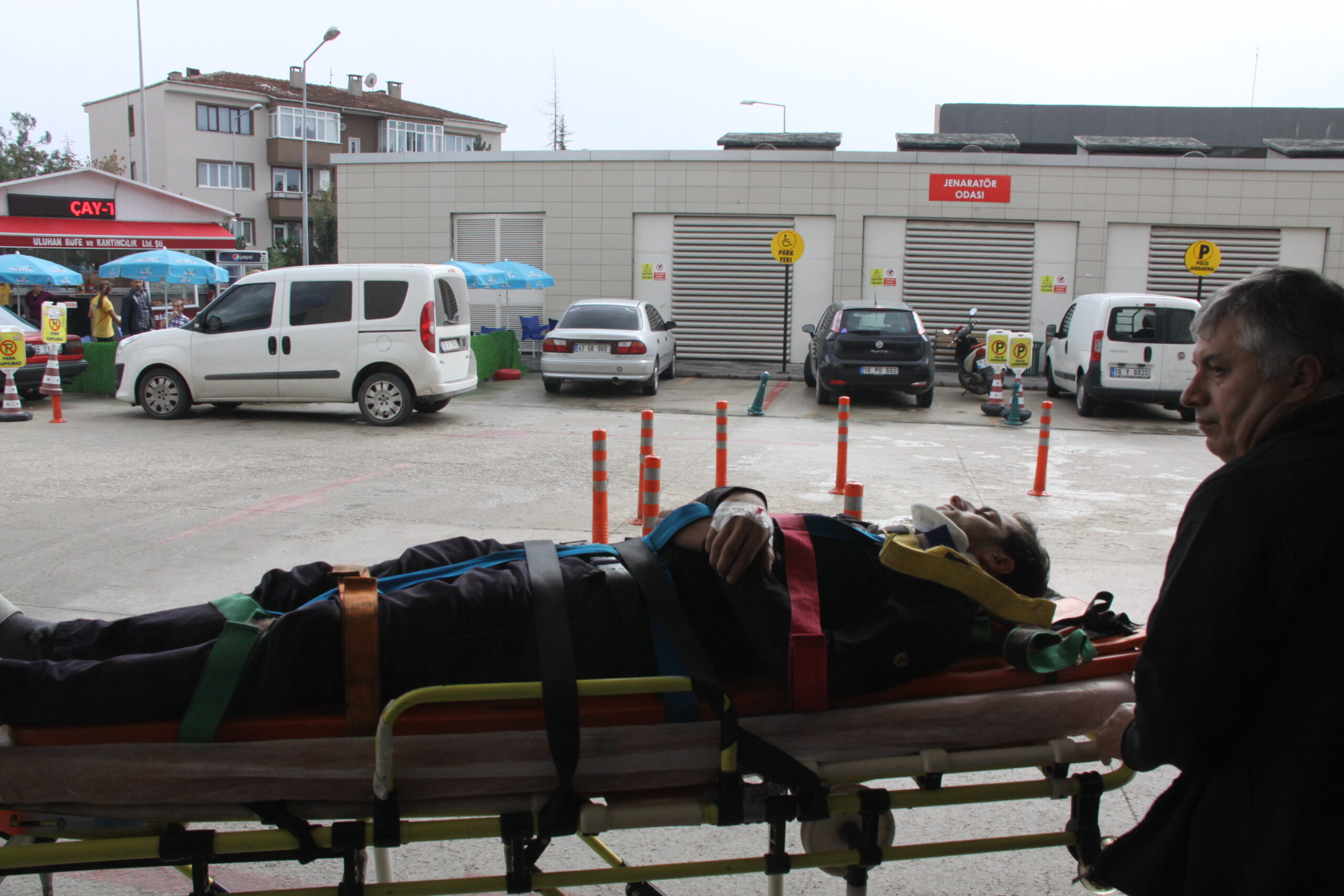 Yağmur kazayı beraberinde getirdi