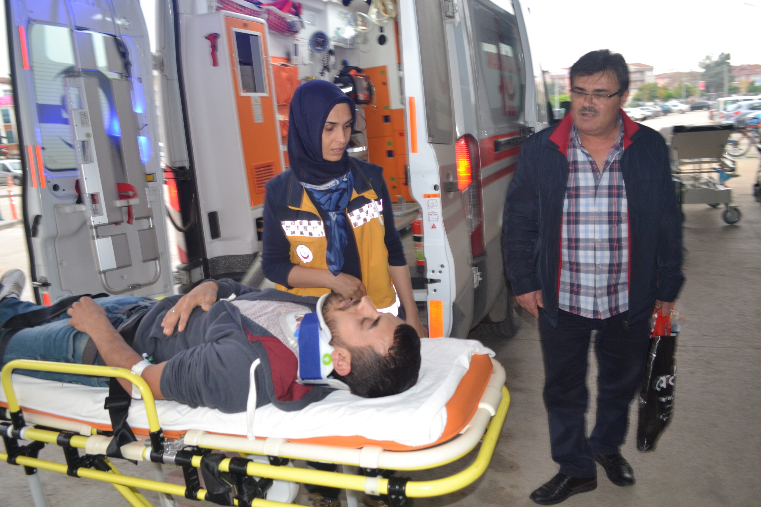 Çevre yolunda korkutan kaza