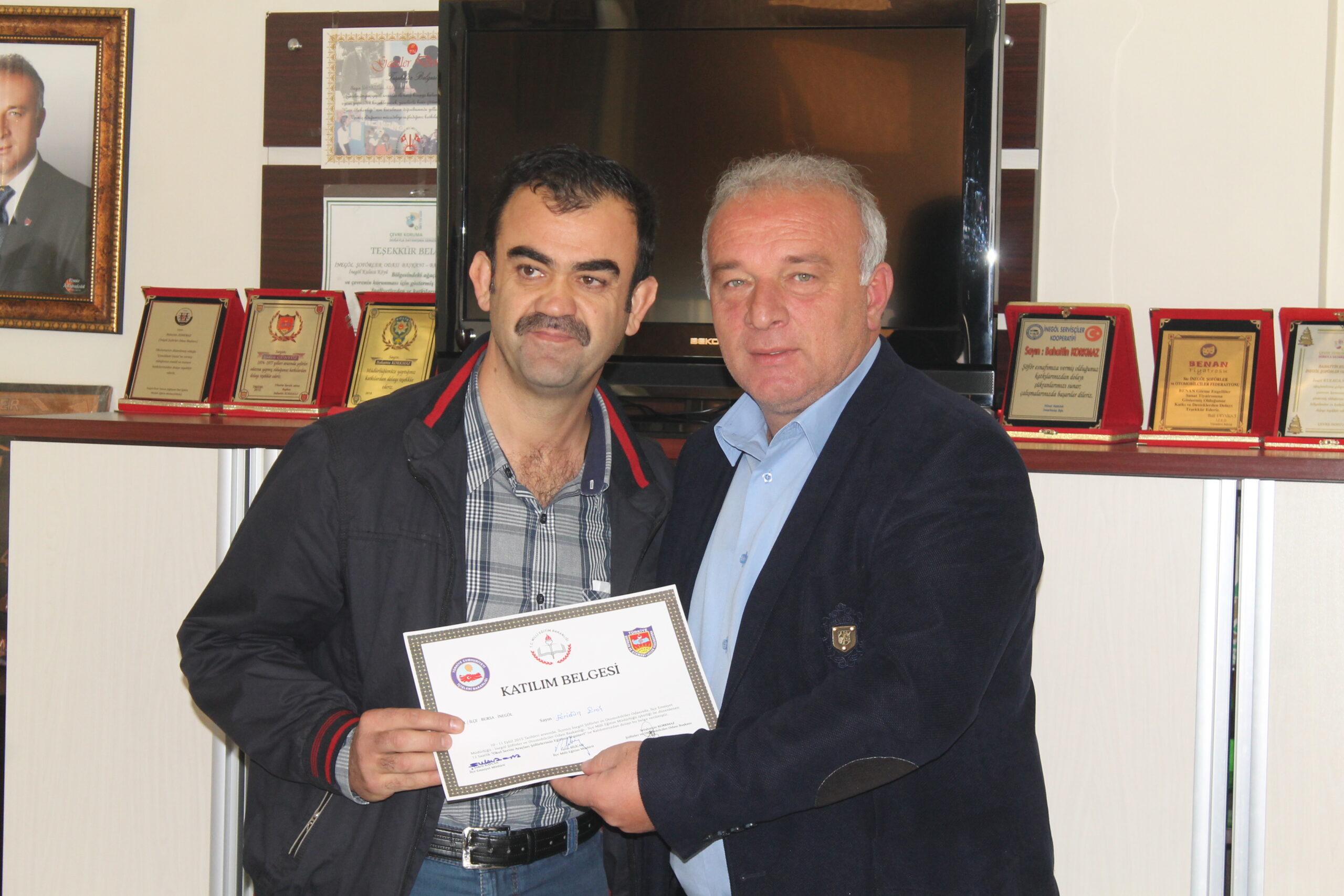 Şoförler eğitim sonrası sertifikalandı