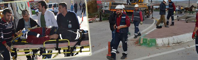 UEDAŞ personeli ağır yaralandı