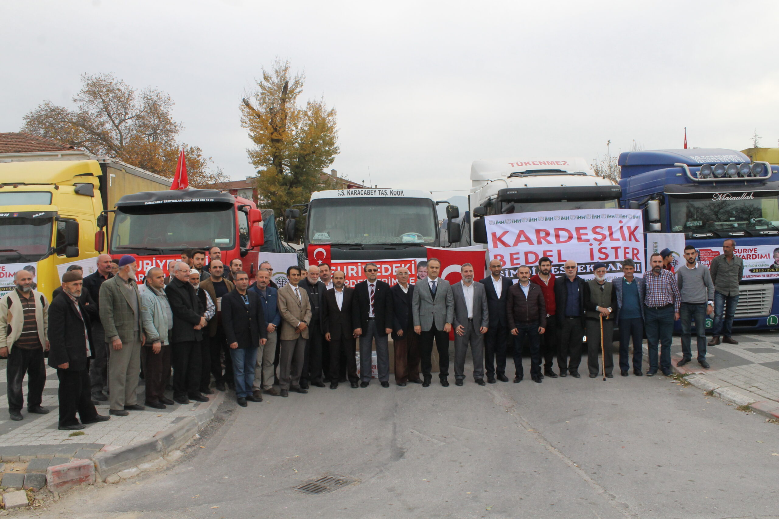 Yardım TIR’ları yola çıktı