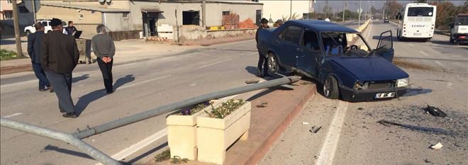 Yeniceköy’de korkutan kaza