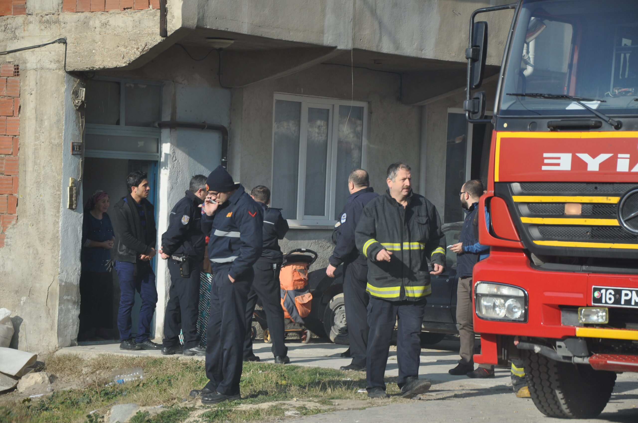 Sobadan çıkan gaz mahalleliyi korkuttu