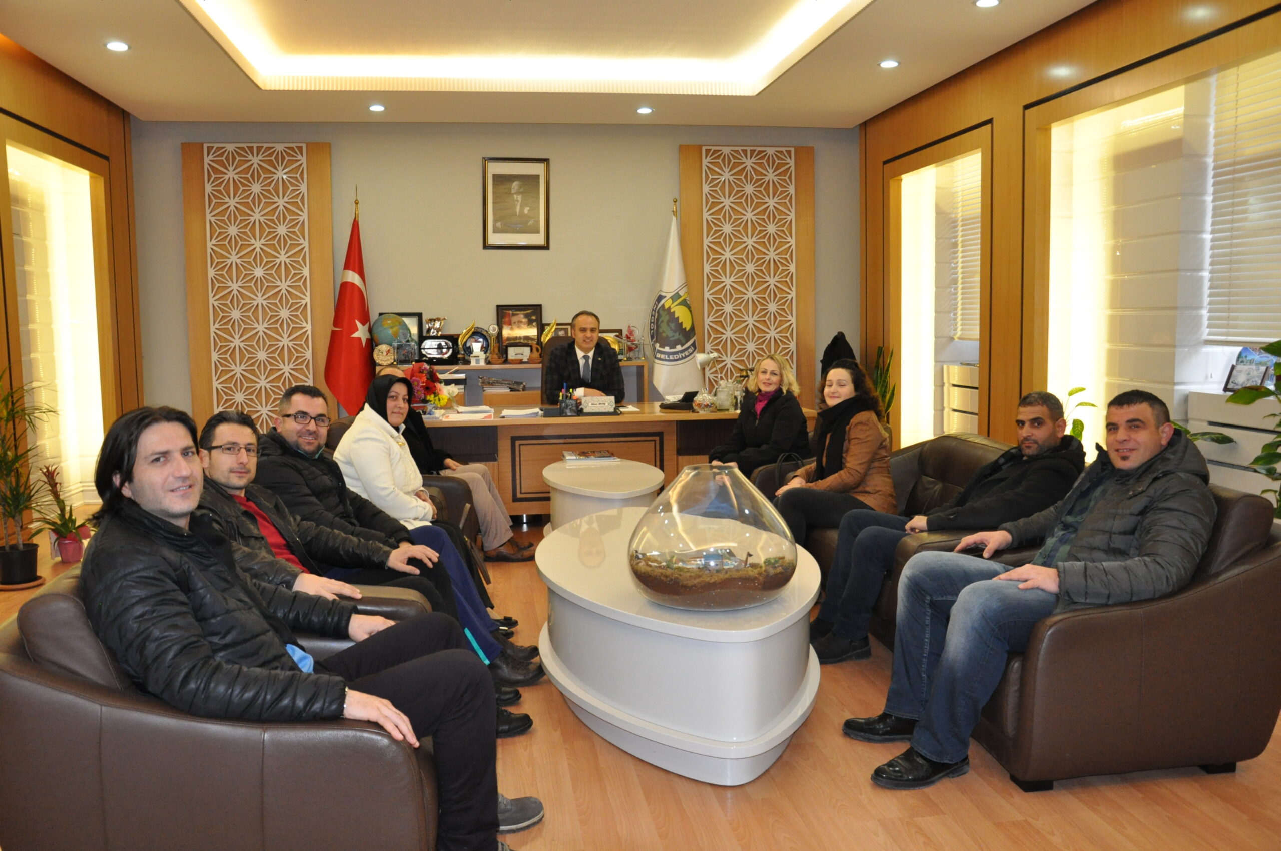 İnegöl renkli bir çiçek bahçesi