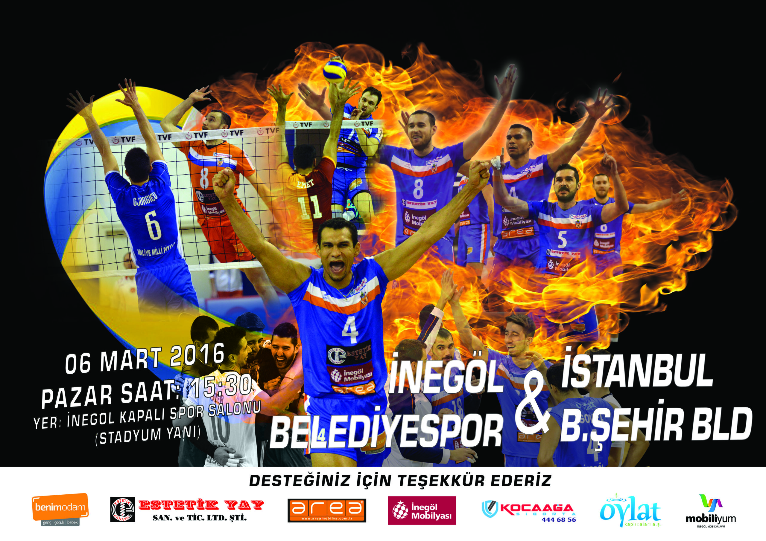 Voleybol maçına davet