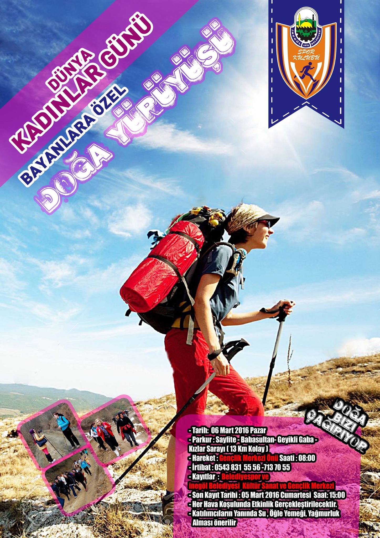 Kadınlara özel doğa yürüyüşü