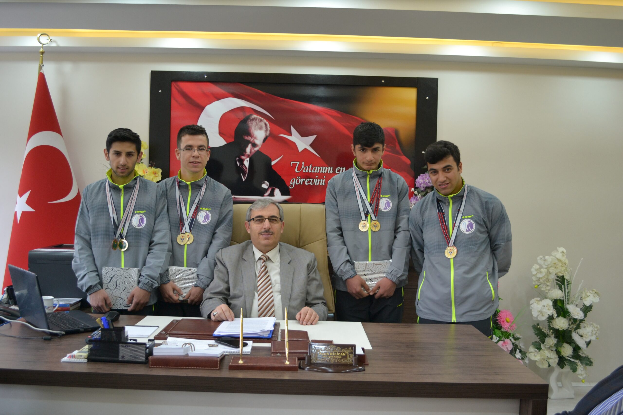 Şampiyonlar başarılarını paylaştılar