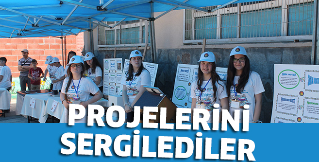 Öğrenciler projelerini sergiledi