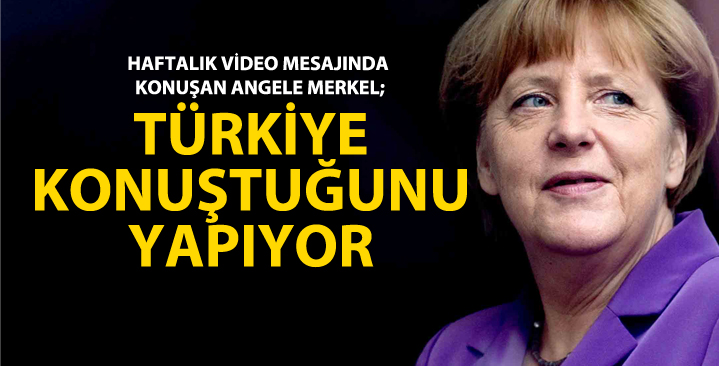 Merkel’den açıklama