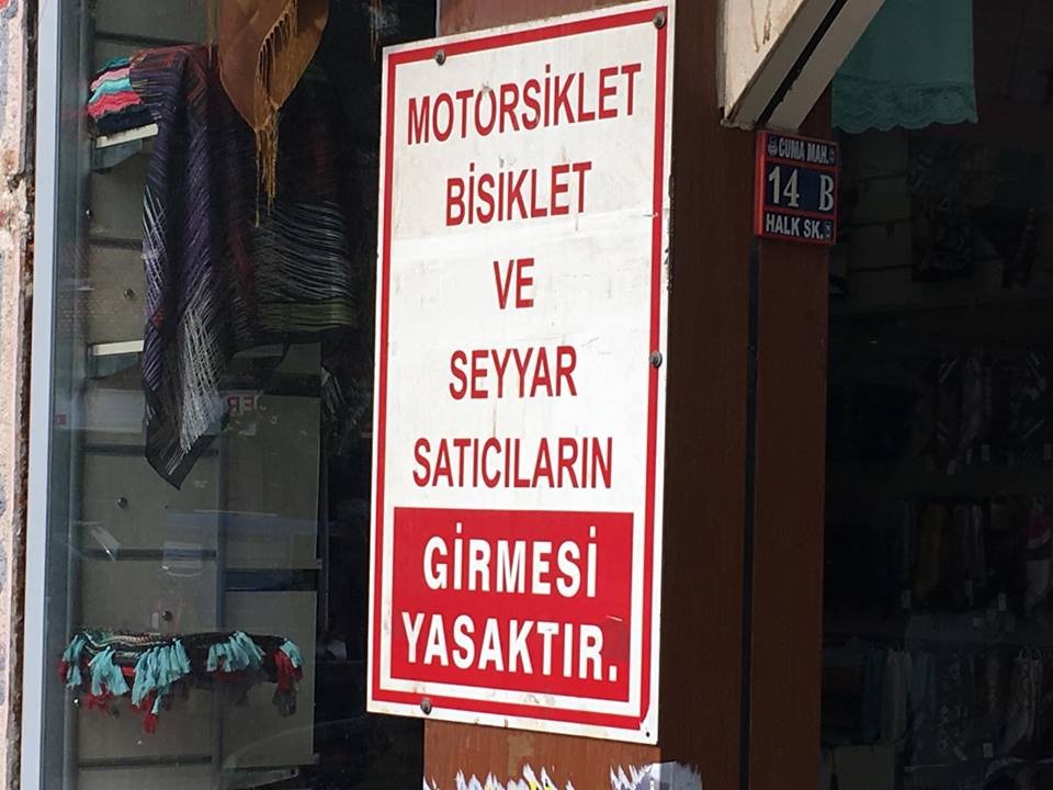 MOTOSİKLET, BİSİKLET VE SEYYAR SATICILAR Sarraflar çarşısına giremeyecek