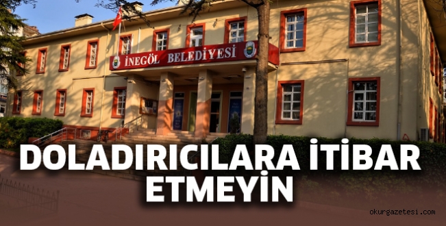 Belediye Vatandaşları Uyardı