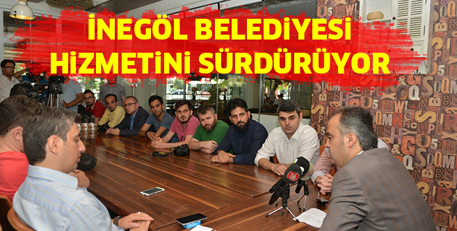 İNEGÖL BELEDİYESİ HİZMETİNİ SÜRDÜRÜYOR