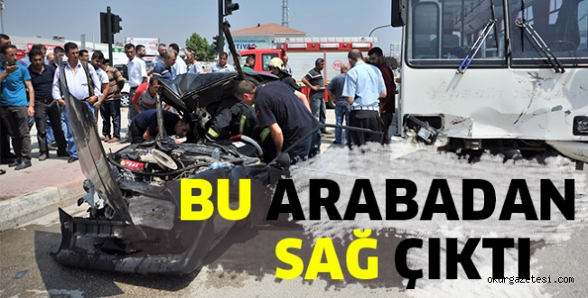 ARAÇ HURDAYA DÖNDÜ KORKULAN OLMADI