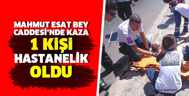 Motosiklet sürücüsü hastanelik oldu