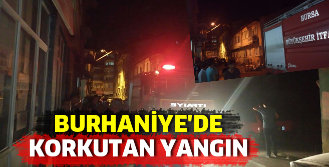 BURHANİYE’DE KORKUTAN YANGIN