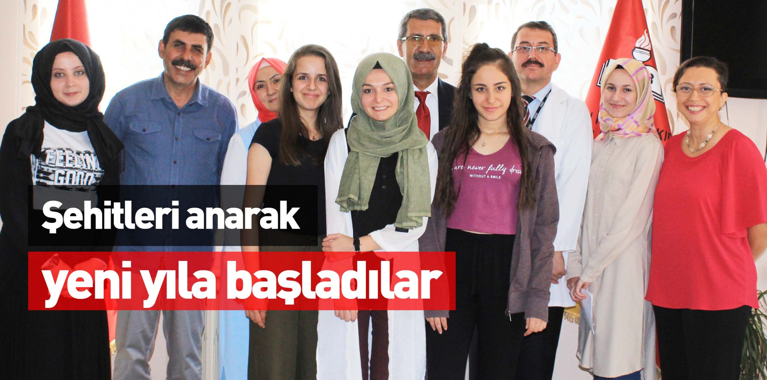 Şehitleri anarak yeni yıla başladılar