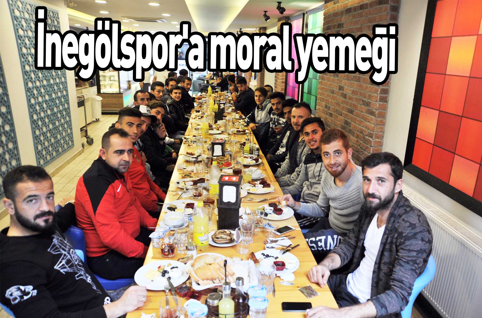 İnegölspor’a moral yemeği