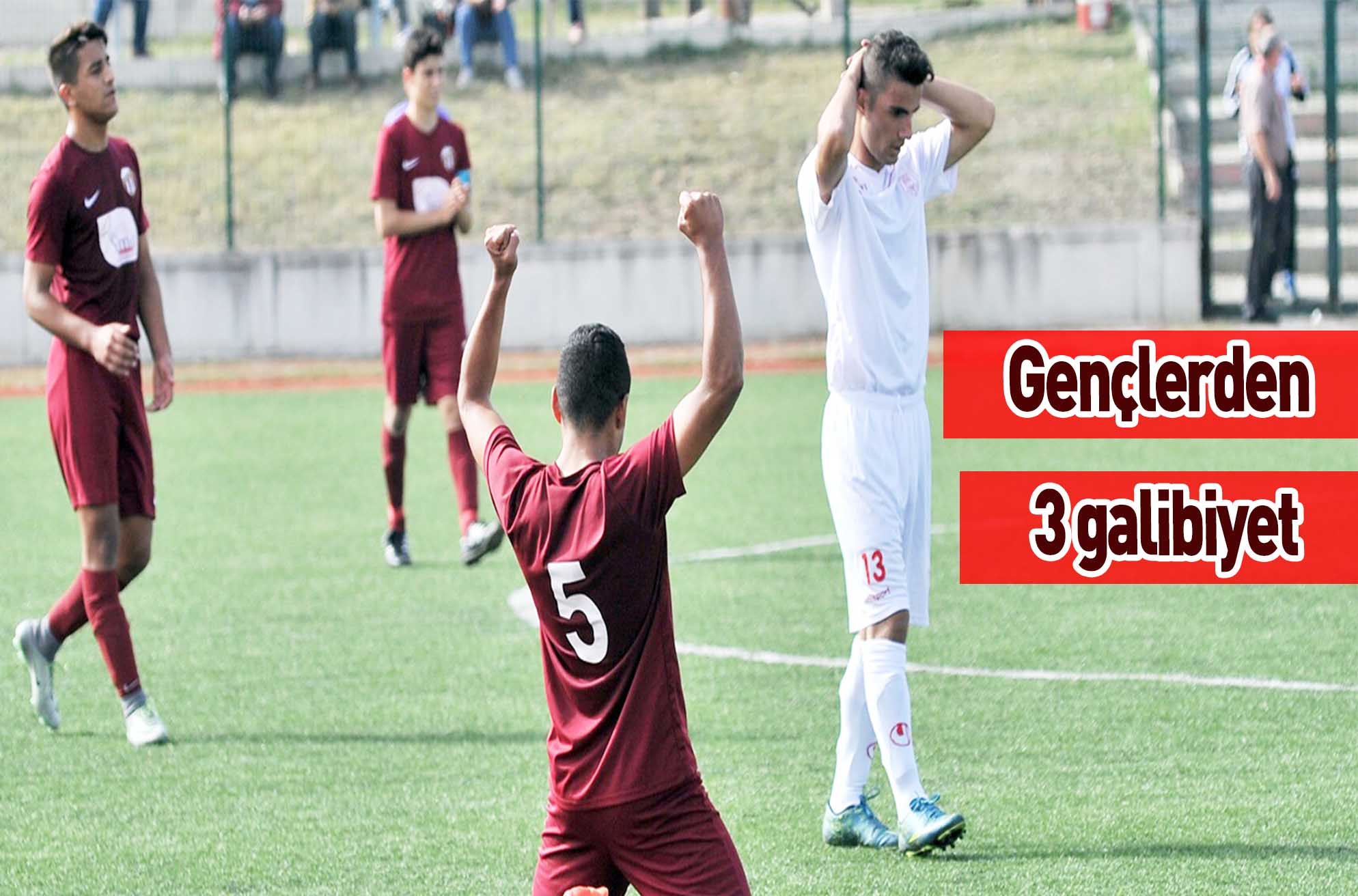Gençlerden 3 galibiyet
