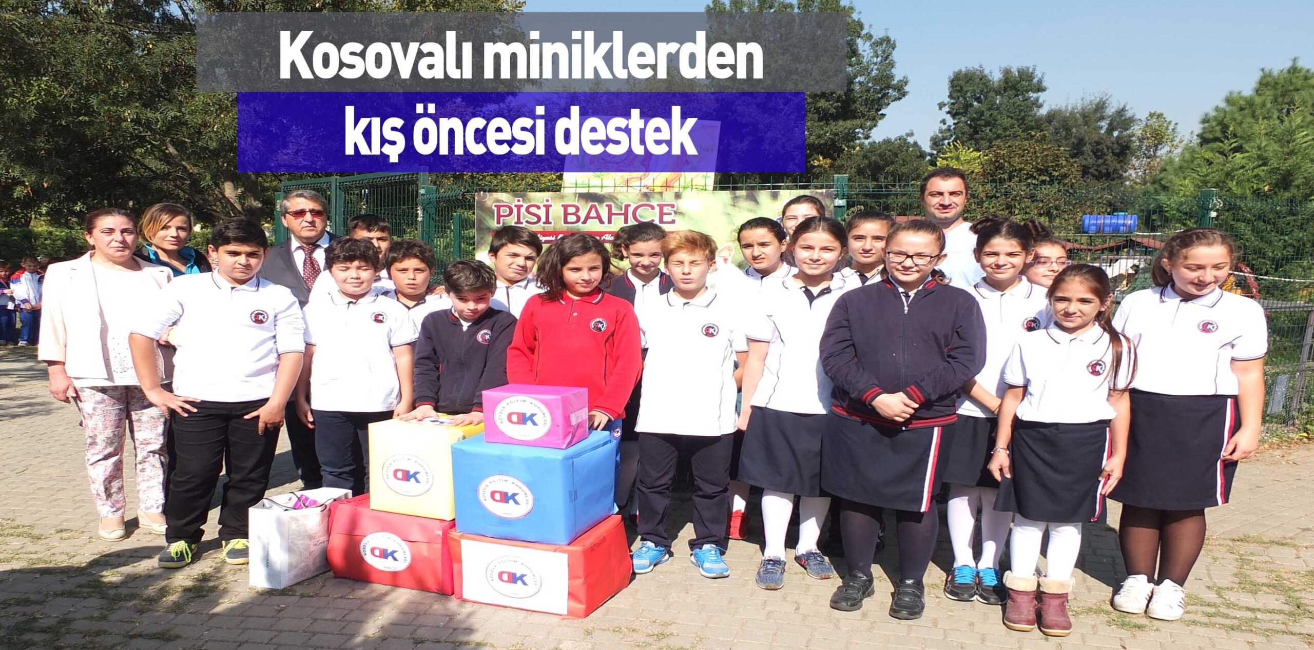 Kosovalı miniklerden kış öncesi destek