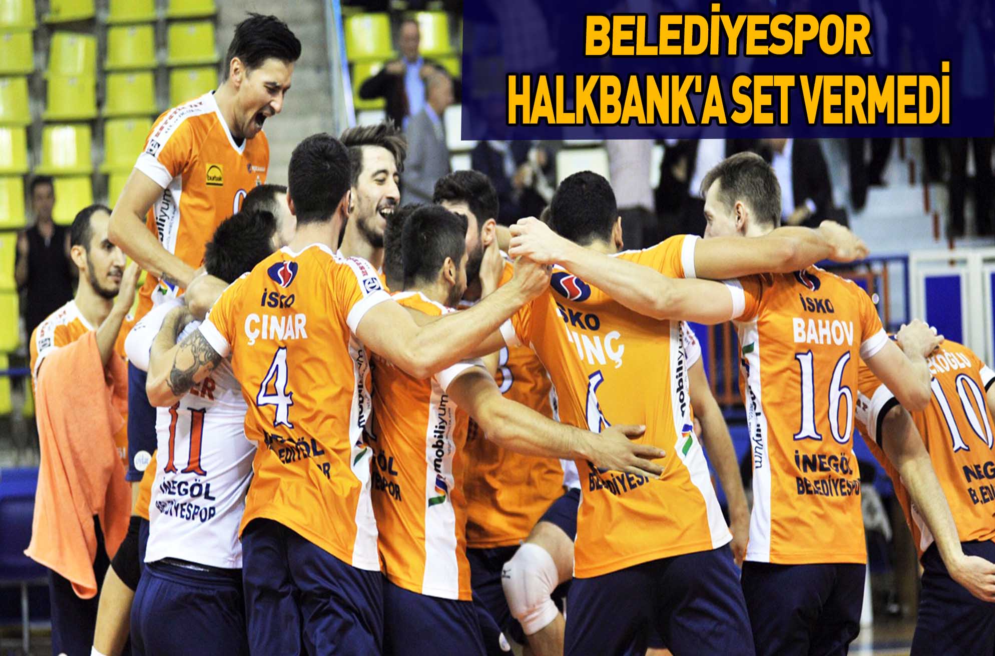 BELEDİYESPOR HALKBANK’A SET VERMEDİ