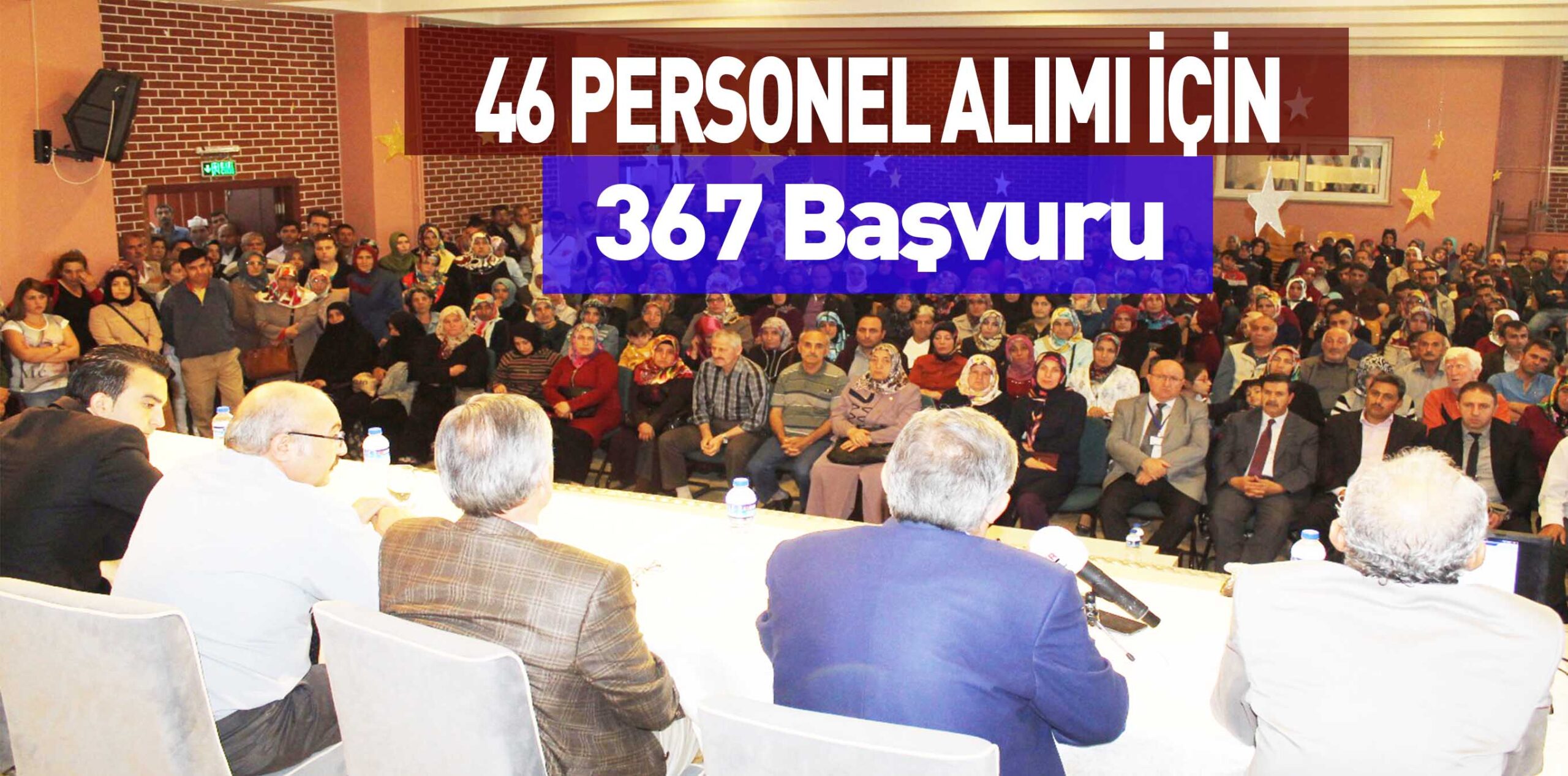 46 PERSONEL ALIMI İÇİN 367 Başvuru