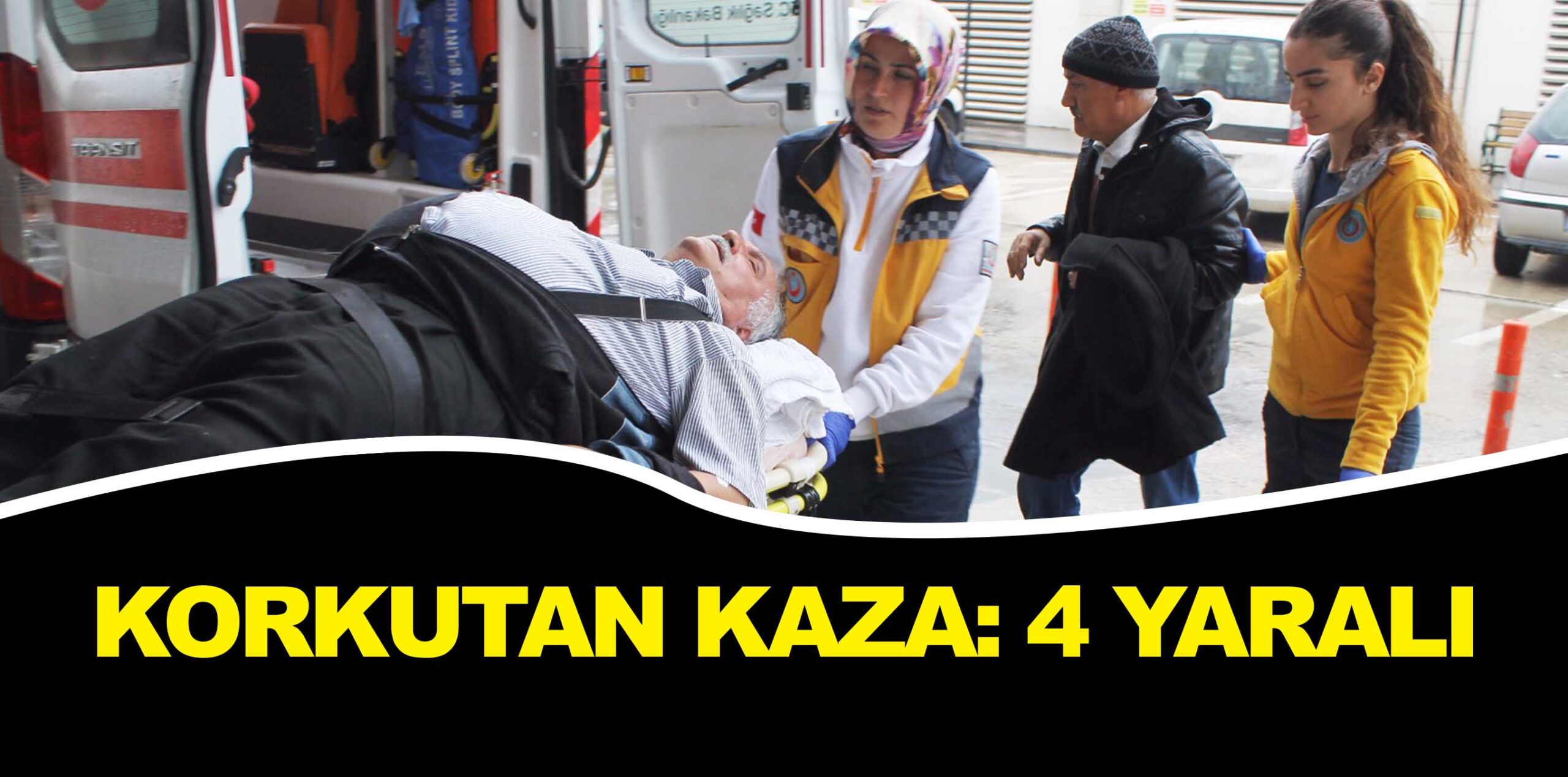 KORKUTAN KAZA: 4 YARALI
