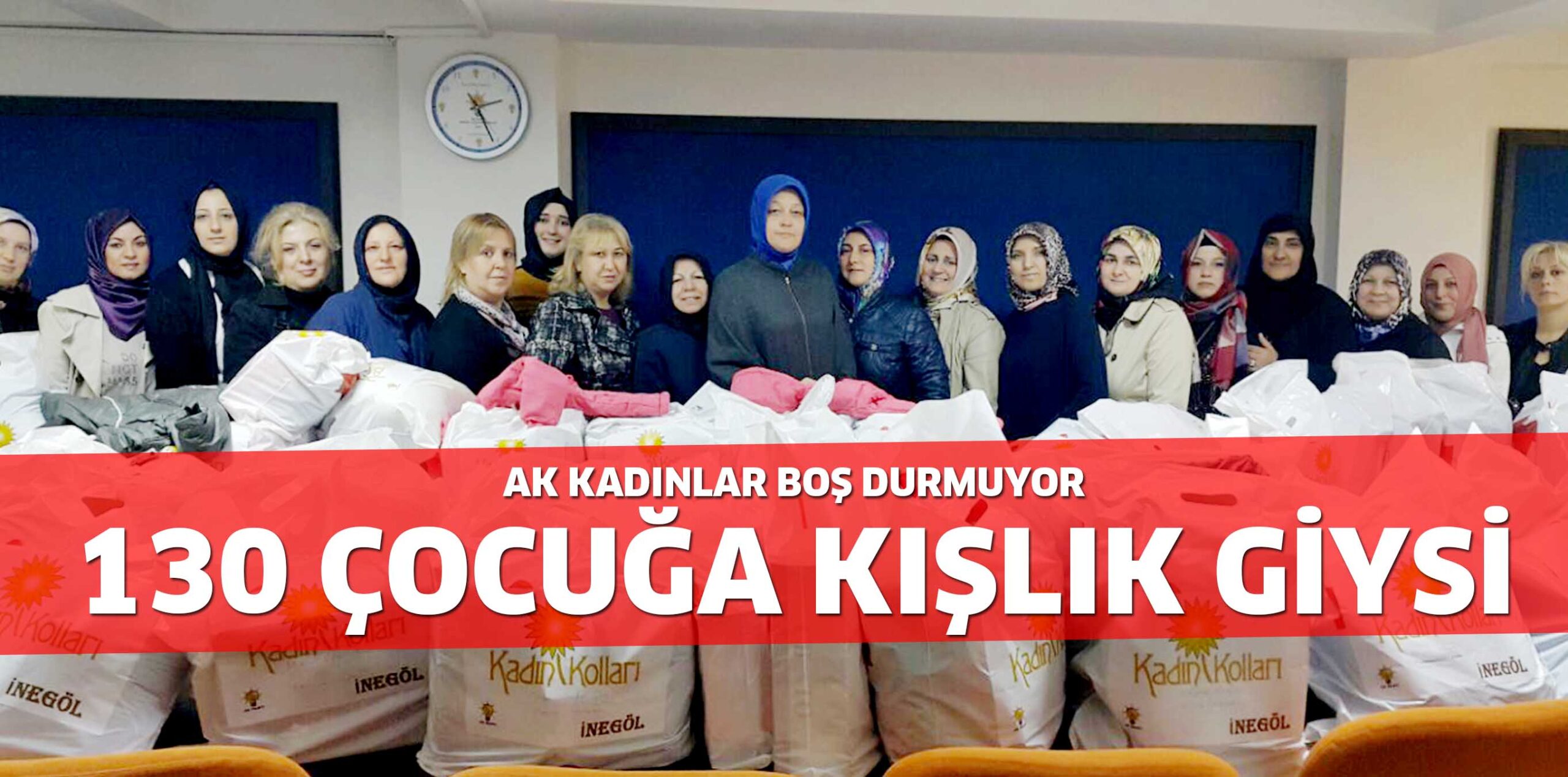 130 ÇOCUĞA KIŞLIK GİYSİ