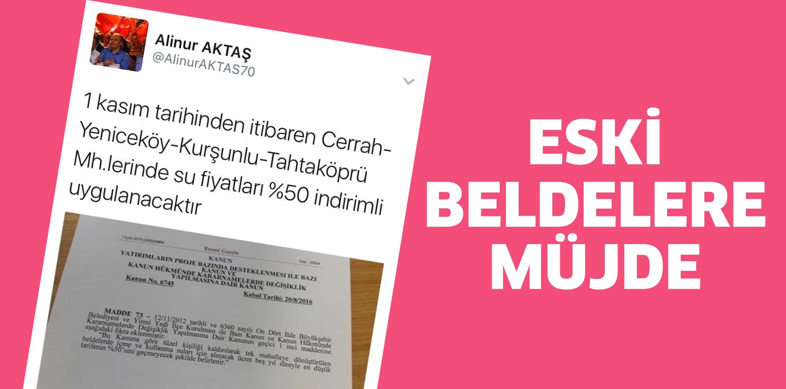 Eski Beldelere İndirim Müjdesi