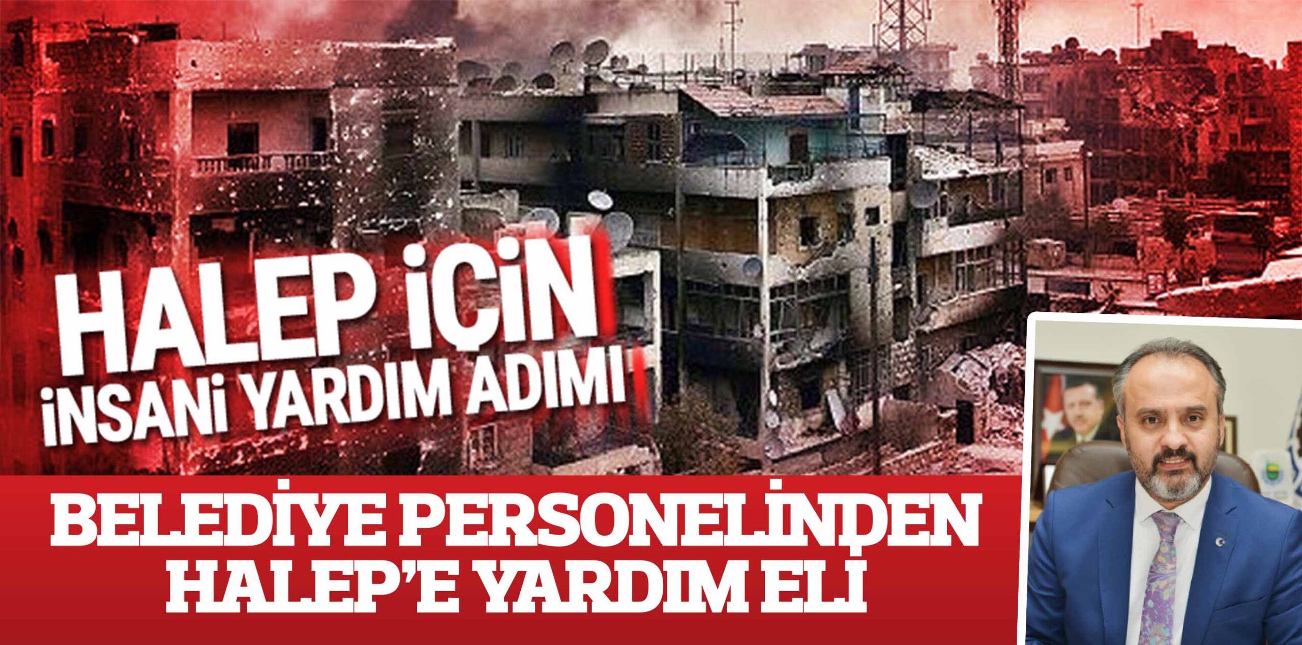 BELEDİYE PERSONELİNDEN HALEP’E YARDIM ELİ