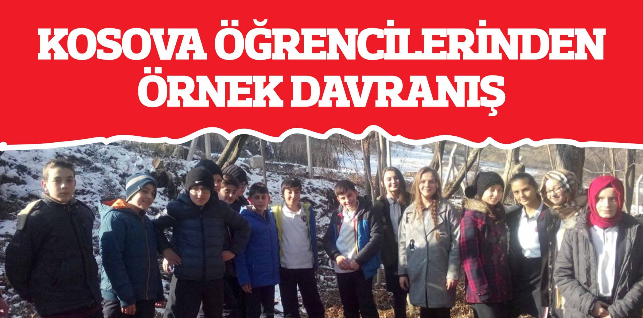 KOSOVA ÖĞRENCİLERİNDEN ÖRNEK DAVRANIŞ