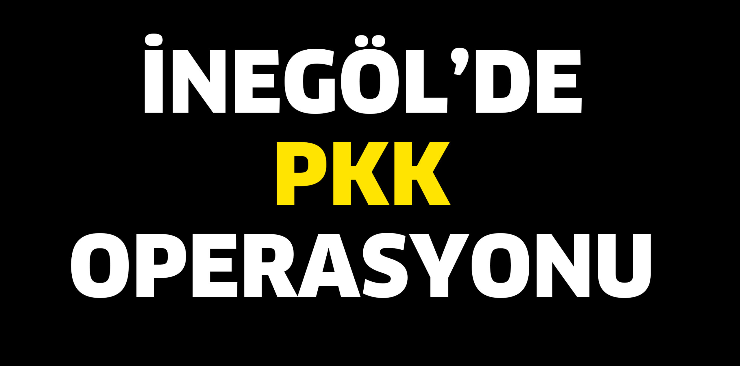 İNEGÖL’DE PKK OPERASYONU