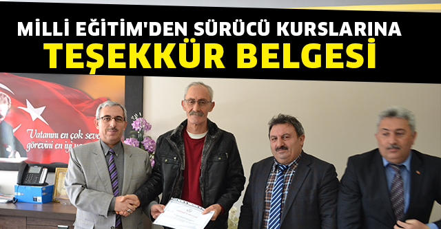 TEŞEKKÜR BELGESİ