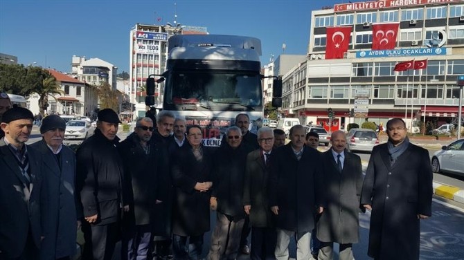 Aydında Müftülüğünün 2. Yardım Konvoyu Halepe Uğurlandı